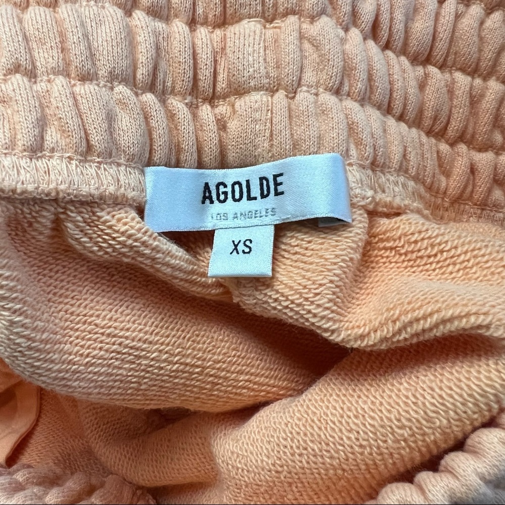 NEW AGOLDE Boxing Short in Noodle - Picture 6 of 8